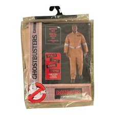 Ghostbusters Adult Plus 2XL Jumpsuit Costume with 4 Name Patches New