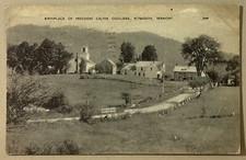 Plymouth Vermont President Calvin Coolidge Birthplace Old Postcard Posted