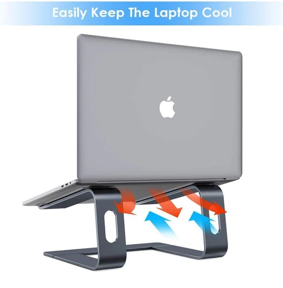 Laptop Stand for Desk Computer Stand for Laptop Laptop Riser Laptop Stand Grey - Image 2 of 4