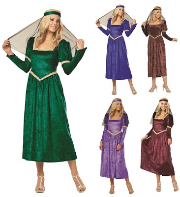 RENAISSANCE PRINCESS LADY WOMAN MEDIEVAL QUEEN FAIRE JULIET FIONA ADULT  COSTUME | eBay