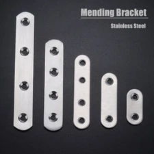 Repair Plate Flat Straight Fixing Mending  Plate Brace Bracket Stainless Steel