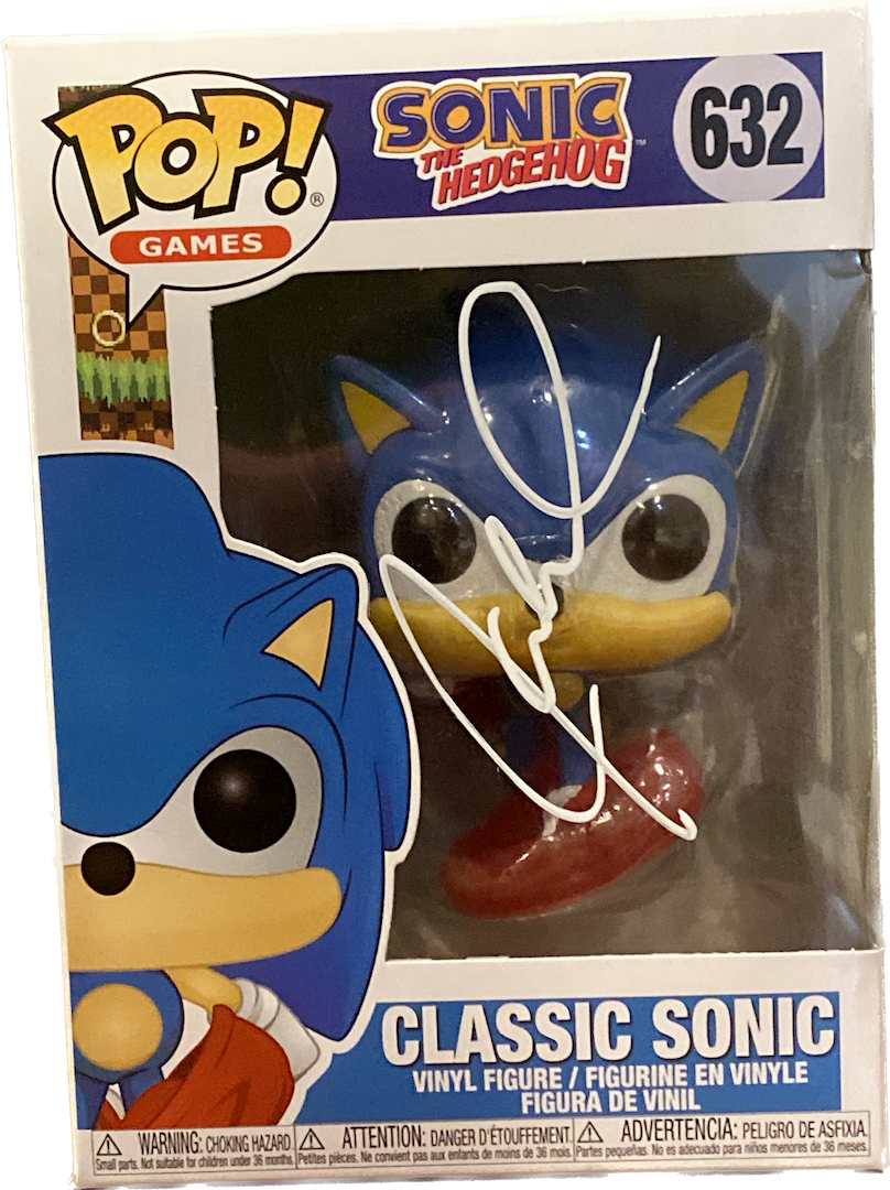 Jaleel White Signed Funko Pop The Hedgehog Classic Sonic Autograph