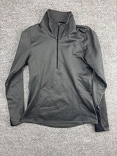 Kerrits 1/2 Zip Pullover Women's S Gray Mock Neck Equestrian Riding Made In USA
