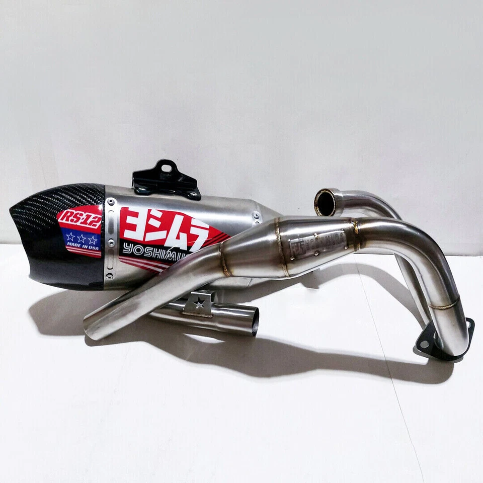 FULL SYSTEM EXHAUST PIPE RACING CARBON RS12 FIT FOR KAWASAKI KLX230L KLX230R - Image 3 of 4
