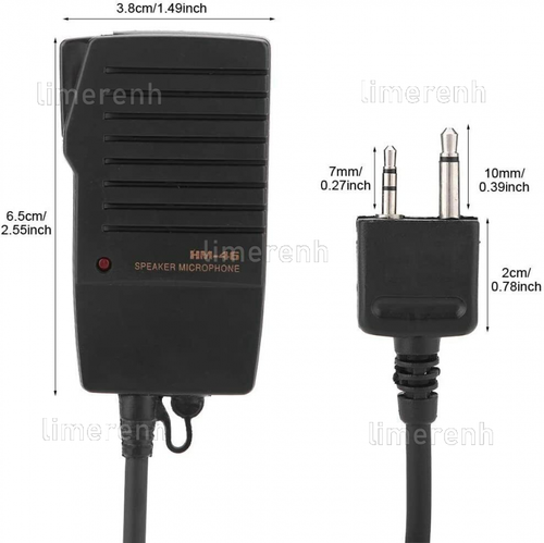 HM-46 Microphone For ICOM IC-T2H IC-T7H IC-T90A IC-E90 IC-W32A IC-W32E IC-2GXAT - Photo 2/3