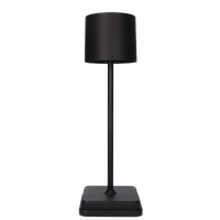 Akku Led-Tischleuchte Schwarz Dimmbar IP54 Warm-Neutral-Kaltweiß Ladeschale