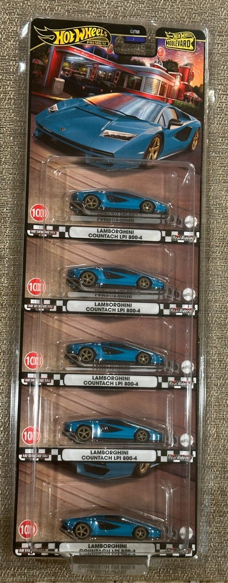 2024 Hot Wheels Boulevard #100 Blue Lamborghini Countach LPI 800-4