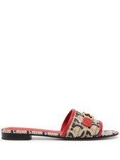 Ferragamo Gancini-Print 20Mm Mules 5