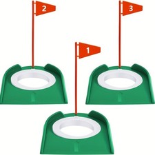 Golf Putting Cup 3/4/6 Pcs All Direction Practice Train Aid w/ Flocking Surface