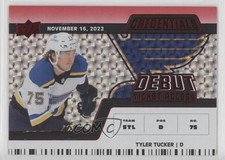 2022 Credentials Debut Ticket Access Horizontal Red /299 Tyler Tucker #110 1l0d