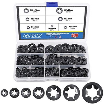 Starlock Push On Washers Fasteners Assortment Kit