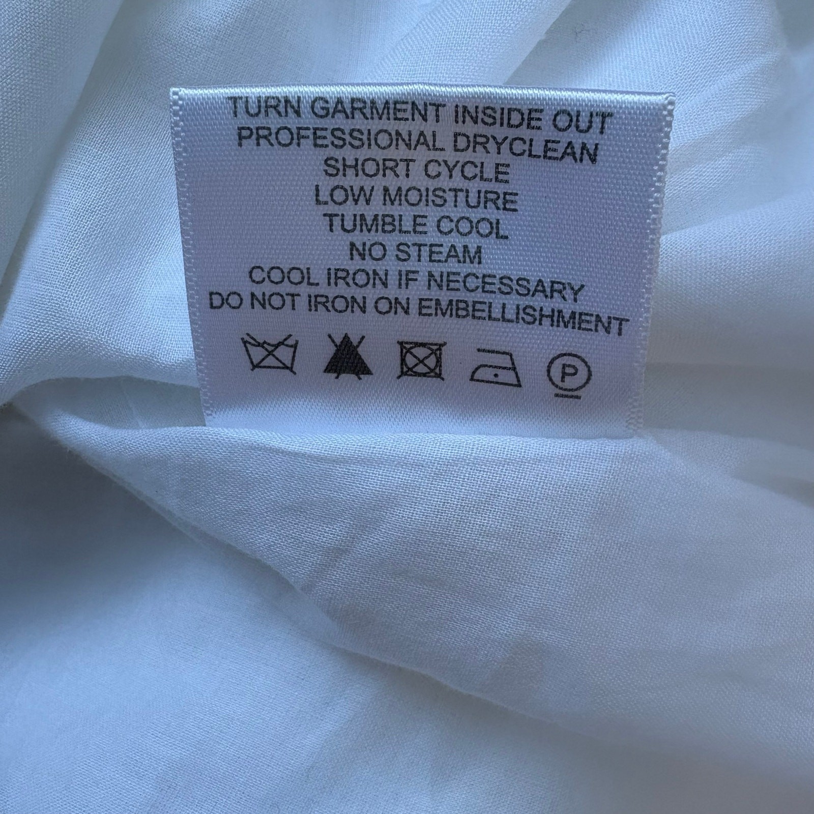 Tory Burch Beaded Mini Dress Tunic Sz 4 White Linen Brown Floral Embellished  thumbnail 11