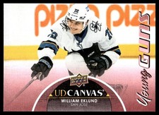 2021-22 Upper Deck UD Canvas YG (C) William Eklund San Jose Sharks #C234