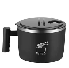 Insulated Ramen Noodle Bowl w/ Vented Lid