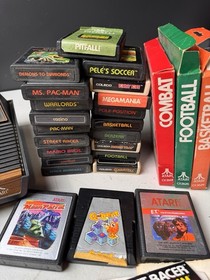 MOriginal Atari 2600 Console CX-2600A - Wood Grain -  22 games - Extras Working