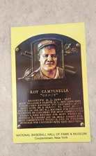NATIONAL BASEBALL HALL OF FAME & MUSEUM ROY CAMPANELLA POSTCARD