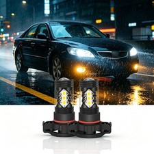 2x H16 5202 Led Fog Light Bulbs 4500k Yellow For Dodge Challenger 2011-2014 2x H16 5202 Led Fog Light Bulbs 4500k Yellow For Dodge Challenger 2011-2014