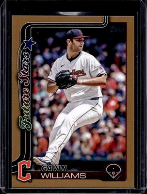 Gavin Williams 2025 Topps #554 Future Stars Gold /2025