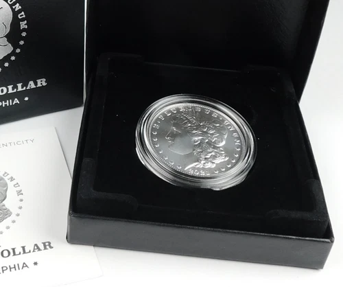 2021 $1 Morgan Silver Dollar 100th Anniversary 999 Fine Box + COA C2007