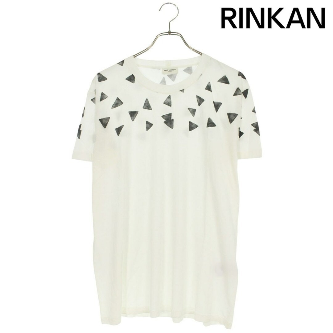 Saint Laurent Paris 412148 Y2PJ1 T shirt uomo stampa triangolo L usata 38c190ceef01