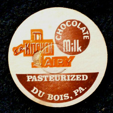 S.R. KITCHEN DAIRY - DU BOIS, PA. - CHOCOLATE  MILK - MILK BOTTLE CAP - 42mm