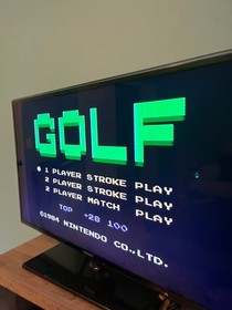 Golf (Nes, Nintendo Entertainment System, 1985) 3 tornillos - &iexcl;Probado y funcionando!