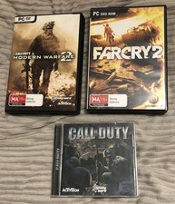 PC Video Game Lot Of 3 - Call Of Duty - COD MW2 - Far Cry 2