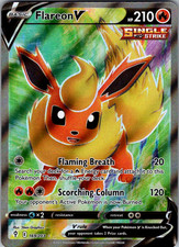 Flareon V (Full Art) 169/203 SWSH07: Evolving Skies Holo on eBay