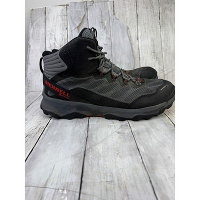 Merrell Nova 2 Mid Gore-Tex Hiking Boots Black Charcoal Orange J066871 Mens 14