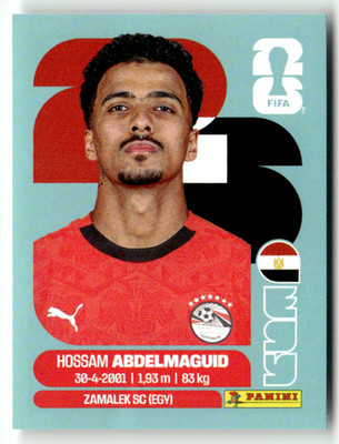 Panini 2026 World Cup WM Amerika Sticker No. EGY 8 Hossam Abdelmaguid Ägypten