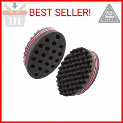 Hair Magic Twist Sponge: Two-Sided Dread Afro Coil Barber Tool for Curling and W