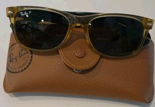 Genuine Ray-Ban RB2132 Polarized Wafarer Sunglasses 55-18-145 955/57 Italy