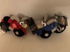 Harley Davidson Motorcyles Biker Club Silly Cycles Soft Toys x 2  4? (No Sound) 