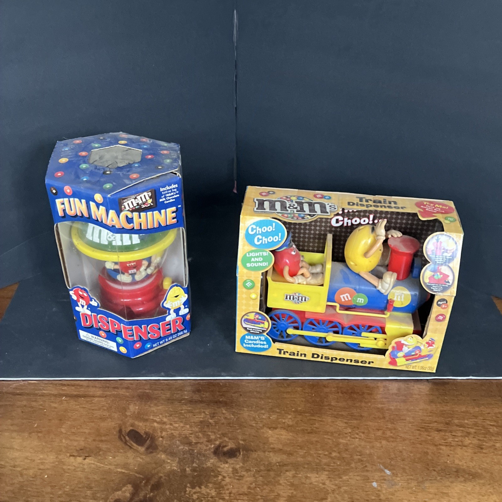 M&M's Fun Machine Chocolate Candy And Train Dispenser 2002 -
