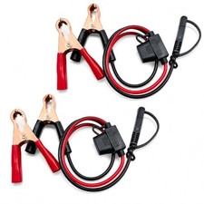 1.5FT 12V Battery Alligator Clip to SAE Quick Disconnect Cable - 2-Pin