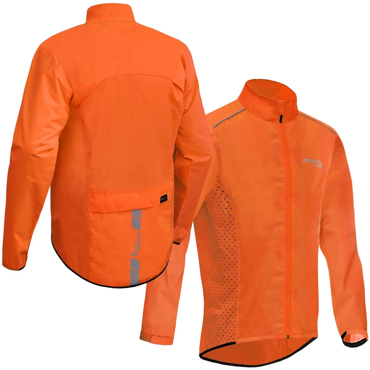 Hiviz Cycling Rain Jacket Waterproof Sports Rain Coat with Light Stain marks