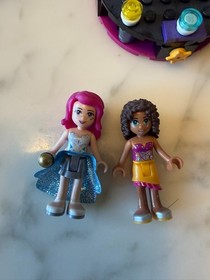 Lego Friends, 41105, Rock Stage, added 41004 and 41196, rehearsal stage and bus
