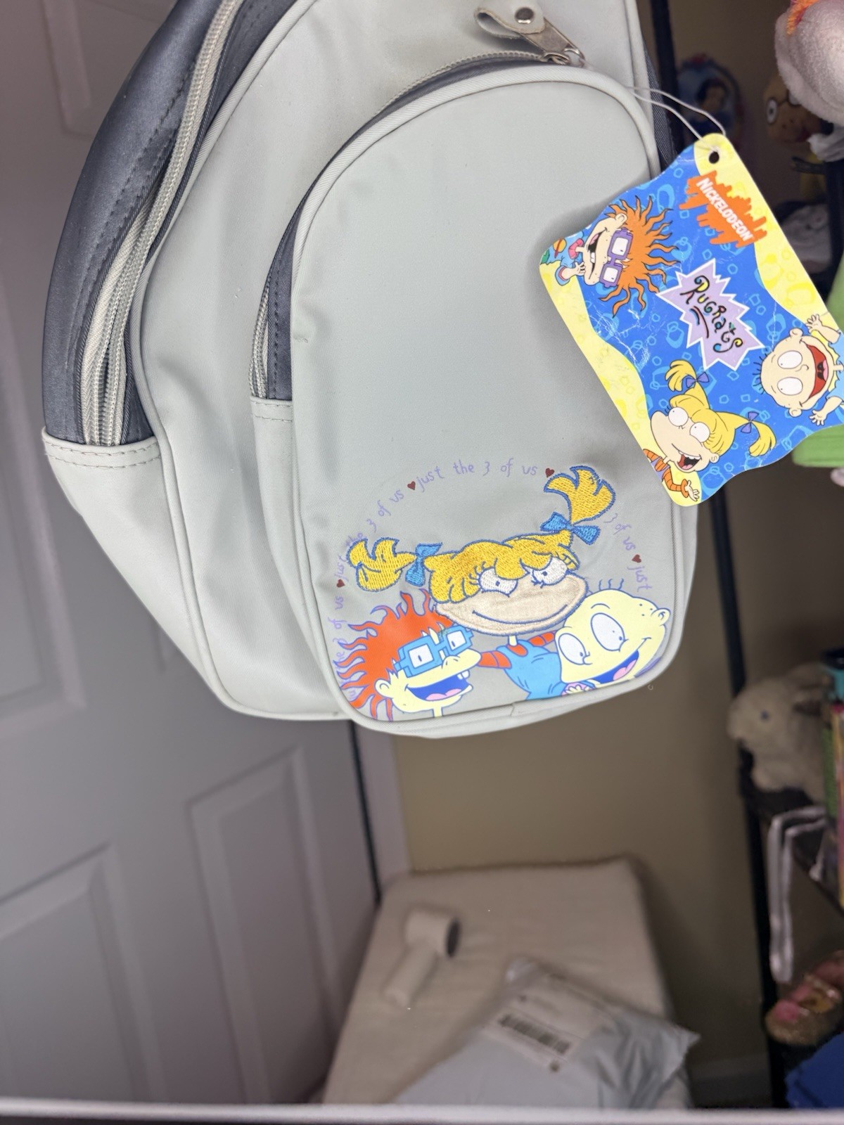 Y2K Nickelodeon Rugrats Kids Small Gray Polyester shoulder bag