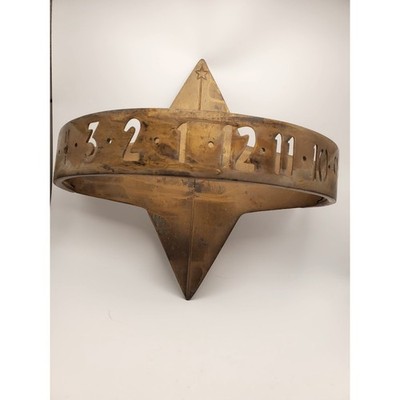 Vintage Garrett Thew Studios Bronze ''Sun Clock'' Sundial - Mid-Century Modern