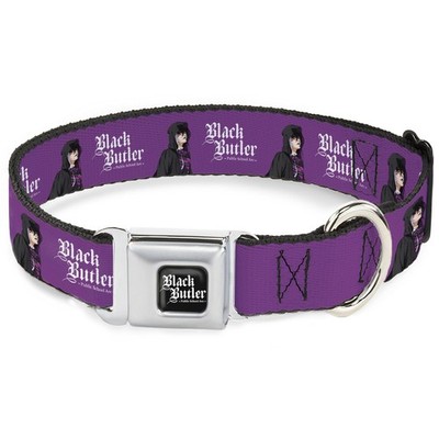 Crunchyroll Pet Collar, Dog Collar Metal Seatbelt Buckle, Black Butl (US IMPORT)
