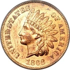 1868 1C Indian Cent PCGS MS63RB OGH (PHOTO SEAL)