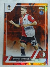 Santiago Gimenez 2023 Topps Chrome RC #153 Feyenord Rotterdam  Parallel