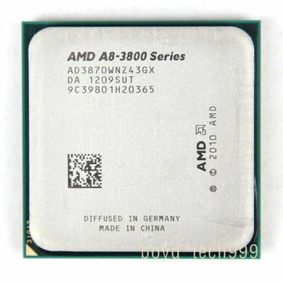AMD A8-3870K CPU A8-Series Quad-Core 3.0 GHz 4M Socket FM1 Processor