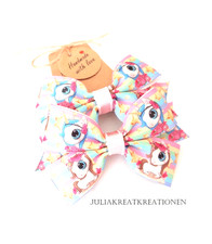 Einhorn Sternen 2er Set Haarschleifen Schleif...
