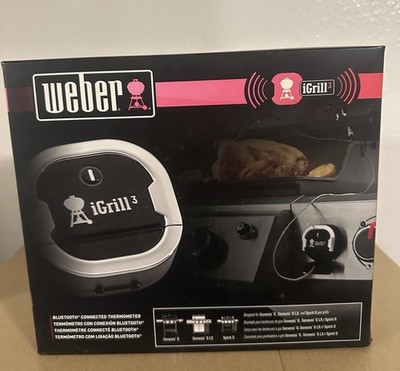 Weber 7204 iGrill 3 Bluetooth Connected Grill Thermometer New Open Box