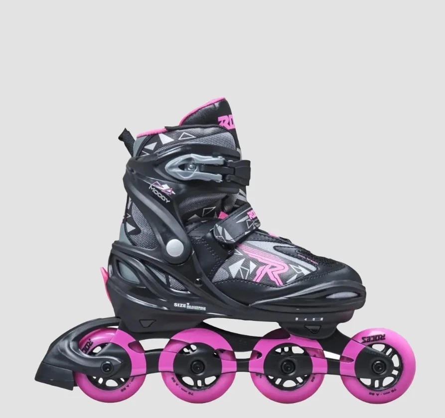 Roces Moody Black/Pink Junior Skates Black (DF) UK 3-6 *REFSSS893 - Image 1 of 1