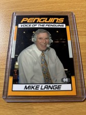 MIKE LANGE HOF PITTSBURGH PENGUINS ACEO ART CARD MY ORIGINAL DESIGN