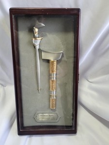 Royal Selangor Gold + Pewter Malaysian Keris Sundang A Warriors Treasure Sword