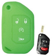 Keyless Key Fob Rubber Remote Cover Jeep Wrangler 2026 2025 2024 2023 2021 2020
