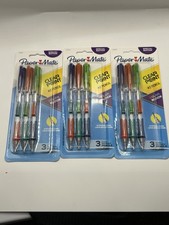 -NEW- Set Of 3-3 Pack Paper Mate Clearpoint 0.7mm Color Block Pencil Total 9